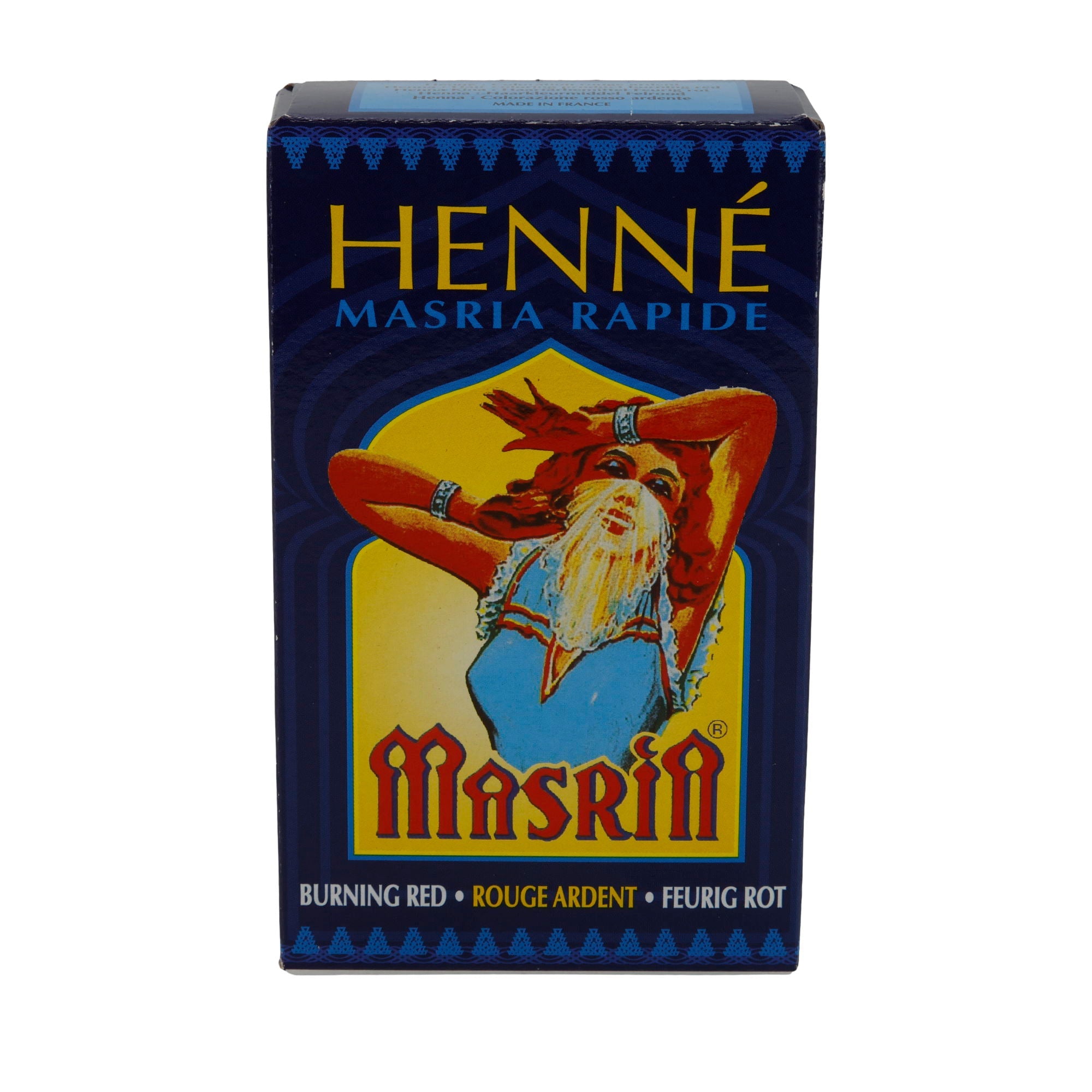Haarfarbe Henné Masria Rapide | Pflanzenhaarfarbe | Feurig Rot | 85 g HENNEDROG